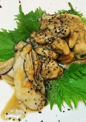 おつまみに♪牡蠣の柚子胡椒味噌炒め-レシピのメイン写真