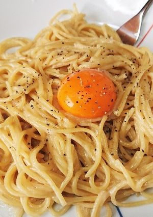 お手軽カルボナーラ風パスタ-レシピのメイン写真