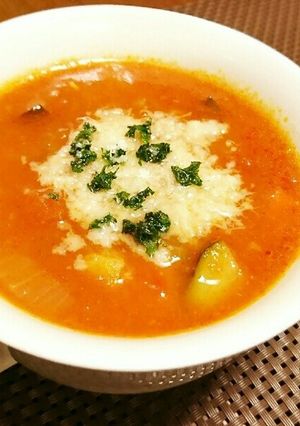 たっぷり野菜のミネストローネスープ-レシピのメイン写真