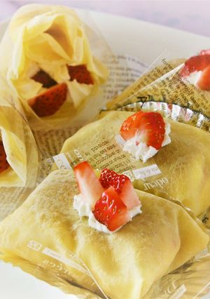 いちごのクレープ-レシピのメイン写真
