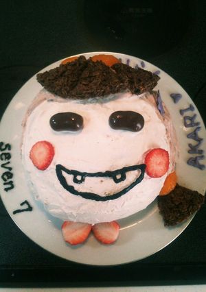 簡単☆バースデーケーキ☆似顔絵-レシピのメイン写真