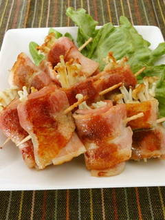 簡単おつまみ☆えのきの大葉ベーコン巻き-レシピのメイン写真