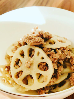 レンコン豚肉の白だし煮-レシピのメイン写真
