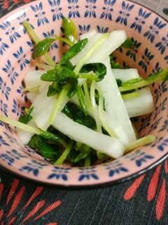 和えるだけ~!大根と豆苗の昆布茶サラダ☆-レシピのメイン写真