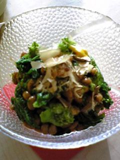 春を感じる♪菜の花の納豆和え-レシピのメイン写真