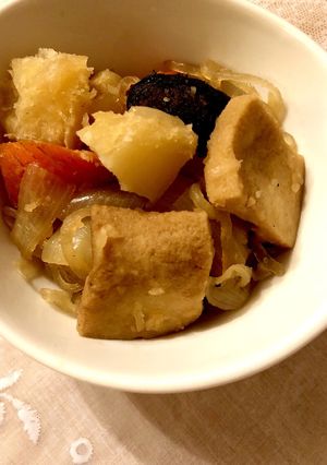 高野豆腐の肉ジャガ風-レシピのメイン写真