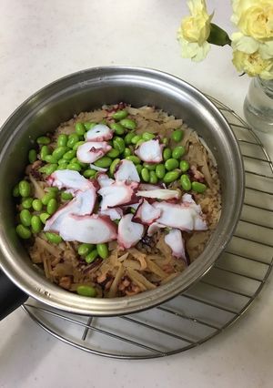 無水鍋で たこご飯-レシピのメイン写真