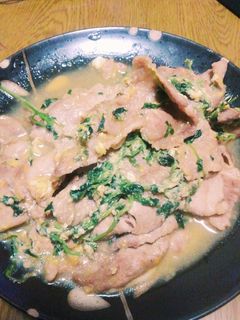 豚こまと豆苗の卵とじ-レシピのメイン写真