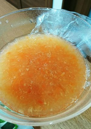 【離乳食】中期～ トマトとりんごのゼリー-レシピのメイン写真