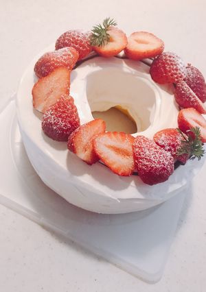 生クリームinシフォンケーキ-レシピのメイン写真