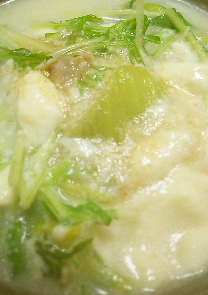 豆腐から作るとろとろ豆乳鍋-レシピのメイン写真