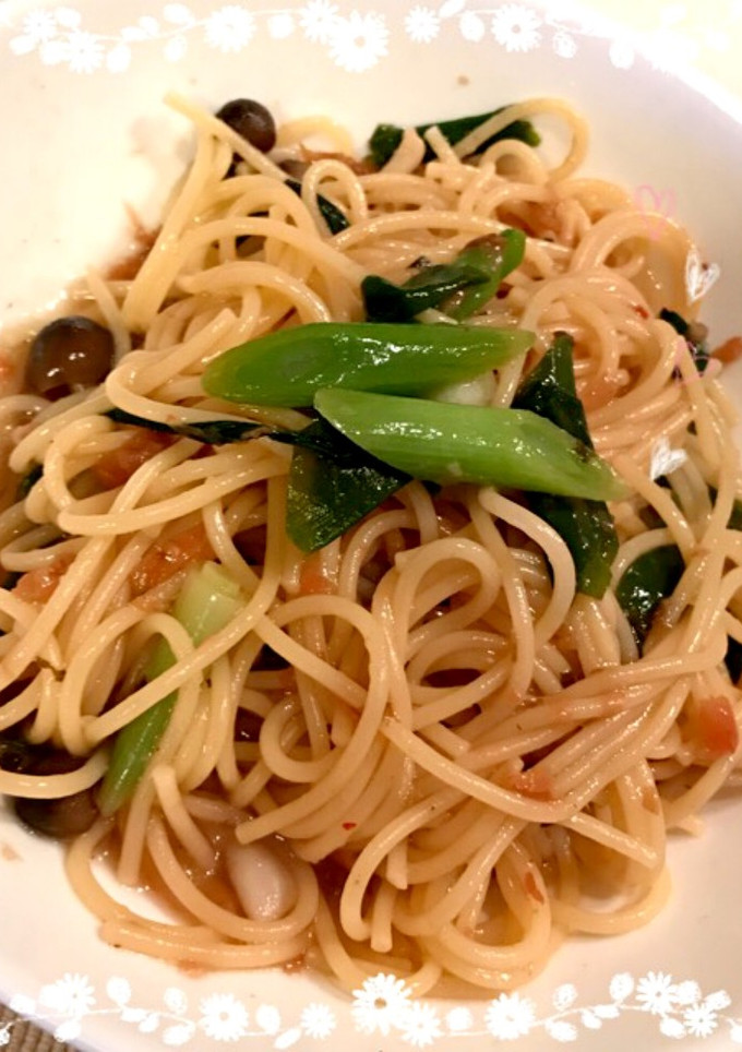 簡単☆和風梅肉パスタ♡-レシピのメイン写真