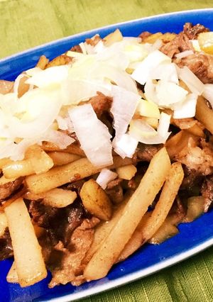 牛薄切り肉とじゃがいものコクうま炒め-レシピのメイン写真