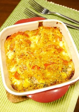 簡単！アジとトマトの焼きパン粉焼き-レシピのメイン写真
