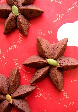 バレンタインに✿チョコのお花✿クッキー-レシピのメイン写真