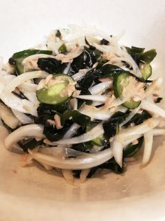 きゅうりとわかめと新玉の和え物-レシピのメイン写真