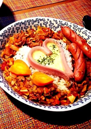 魚肉ソーセージとチーズのハート焼き-レシピのメイン写真