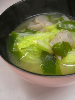白菜のお味噌汁-レシピのメイン写真