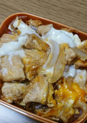 フライパンで…親子丼弁当～(〃^ー^〃)-レシピのメイン写真
