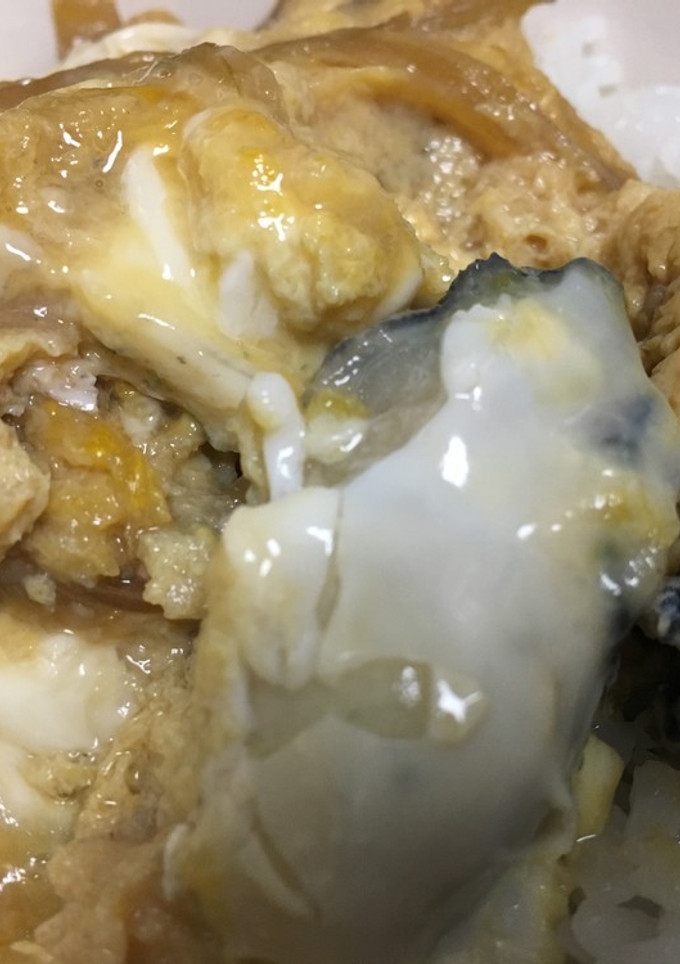 五分で簡単 牡蠣卵とじ丼 カキ-レシピのメイン写真
