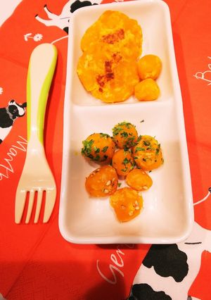 離乳食中期から♪かぼちーボール-レシピのメイン写真