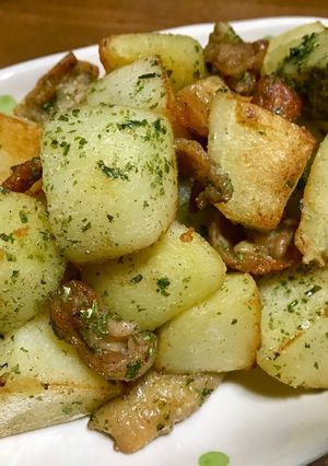 俺流！絶対に旨い…鶏皮のり塩ポテト-レシピのメイン写真