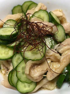 俺流!NEW鶏皮ポン酢(おまけスープ付)-レシピのメイン写真