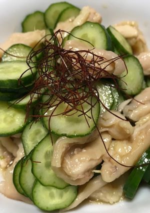 俺流！NEW鶏皮ポン酢（おまけスープ付）-レシピのメイン写真