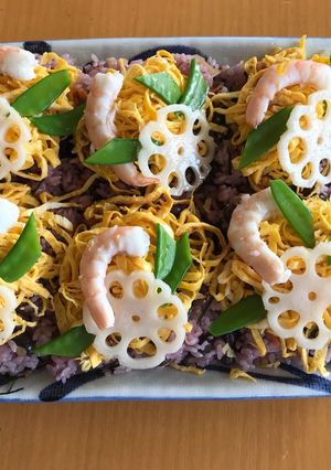 手抜き＊豪華なちらし寿司＊黒豆入り-レシピのメイン写真