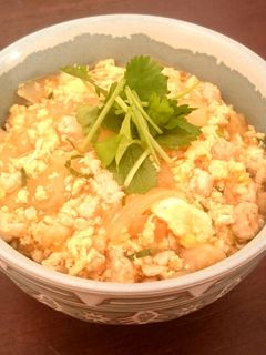まかない!『そぼろかき玉あんかけ丼』-レシピのメイン写真