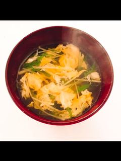 すぐ出来ちゃう♬ 水菜と卵のスープ-レシピのメイン写真