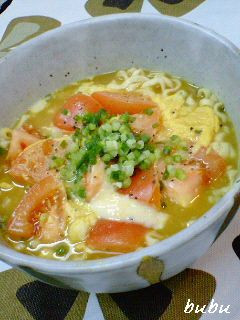 トマ玉チーズカレーうどん-レシピのメイン写真