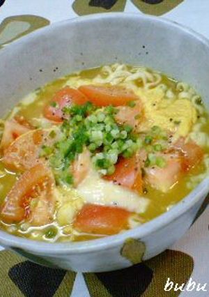 トマ玉チーズカレーうどん-レシピのメイン写真