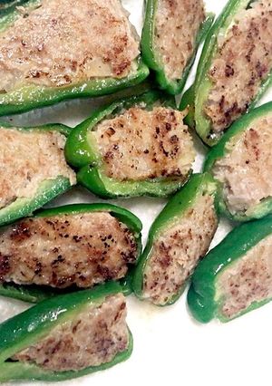 簡単!カサ増し!ピーマンの肉詰め-レシピのメイン写真
