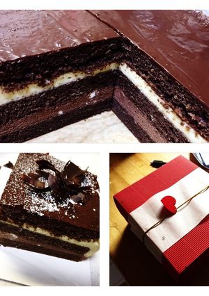 チョコ&オレンジのムースケーキ-レシピのメイン写真