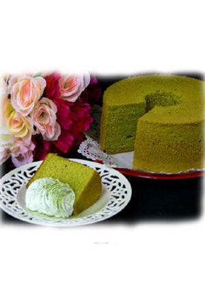抹茶シフォンケーキ　配合覚書-レシピのメイン写真