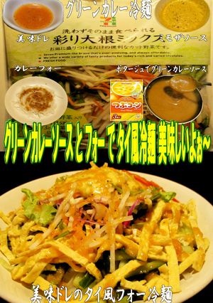 美味ドレのグリーンカレーソースでフォー冷-レシピのメイン写真