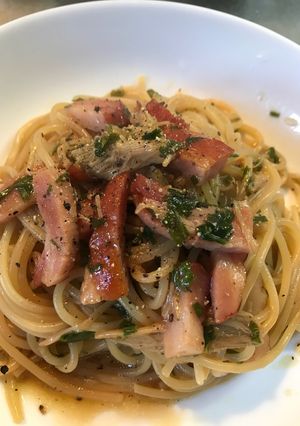 セロリだれパスタ-レシピのメイン写真