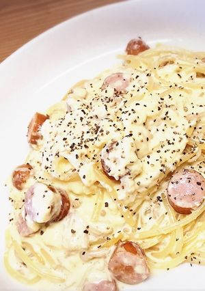 生クリームあったら‥ホワイトカルボナーラ-レシピのメイン写真