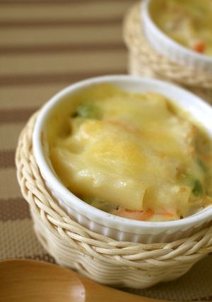 豆乳・米粉のマカロニグラタン【保育園給食-レシピのメイン写真