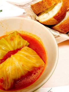 ロールキャベツ〜トマトスープ仕立て〜-レシピのメイン写真