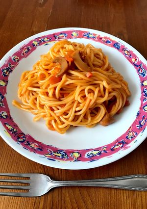 焼きそば用蒸しそばでナポリタン☆-レシピのメイン写真