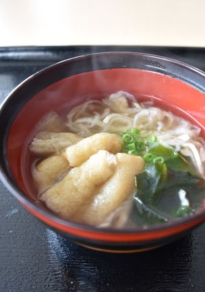 切干大根でヘルシ−麺！きつねうどん風-レシピのメイン写真