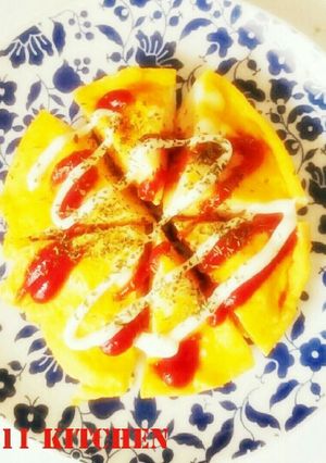 電子レンジで2分！フワフワ☆オムレツ☆卵-レシピのメイン写真
