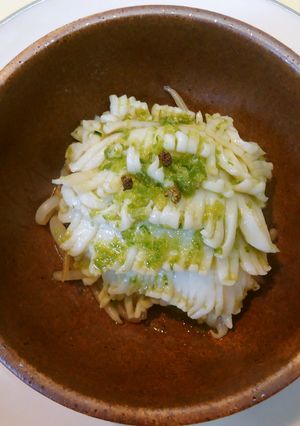 漢方医お勧め薬膳！椒麻魷魚青葱山椒ソース-レシピのメイン写真
