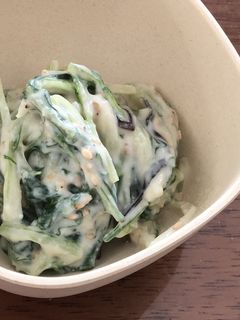水菜と塩昆布の白和え-レシピのメイン写真