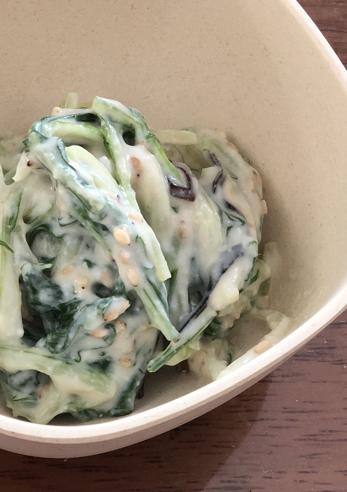 水菜と塩昆布の白和え-レシピのメイン写真