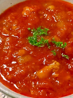牛スジとセロリのトマトスープ-レシピのメイン写真