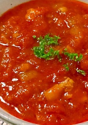 牛スジとセロリのトマトスープ-レシピのメイン写真