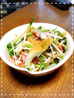 水菜と中華くらげのサラダ-レシピのメイン写真